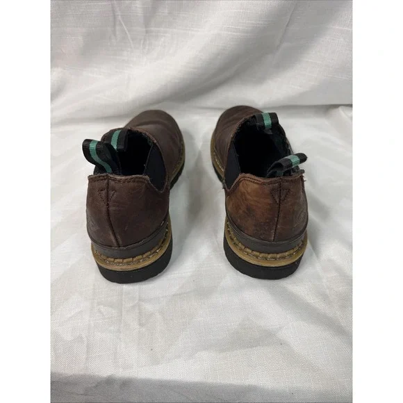 Georgia Giant Romeo Men's Shoes 8.5M Brown Slip-On Oil Resistant GR262 Leather - Picture 5 of 14